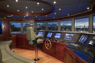 Yacht Amarula Sun pilothouse