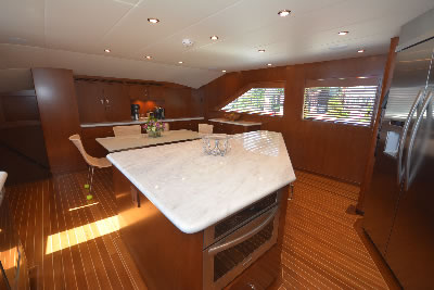 Yacht Good Times galley