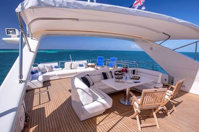 Yacht Grand Barossa sundeck