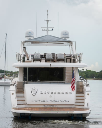 Yacht Livernano stern