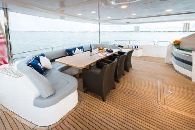 Yacht Livernano aft deck