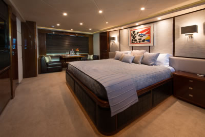 Yacht Livernano master stateroom