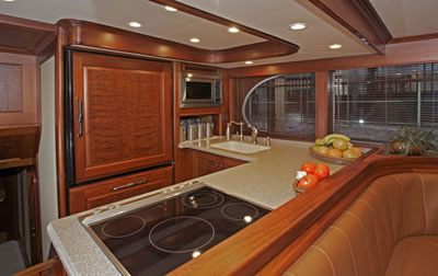 Yacht Victorian Rose galley