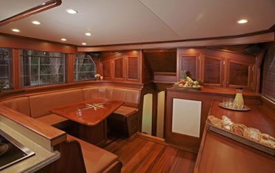 Yacht Victorian Rose galley dining